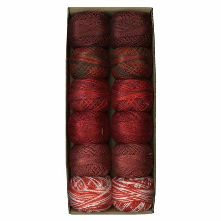 Valdani Pearl Cotton Ball Sz8 73yd Two in Red