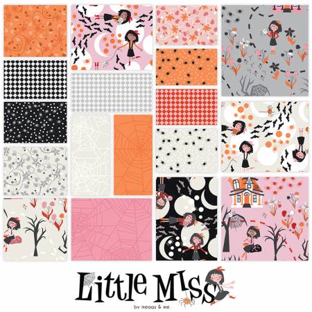 10in Squares Little Miss, 42pcs, 4 bundles/pack