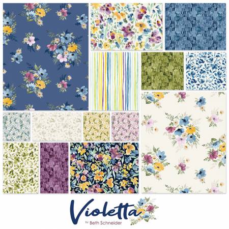 10in Squares Violetta, 42pcs, 4 bundles/pack