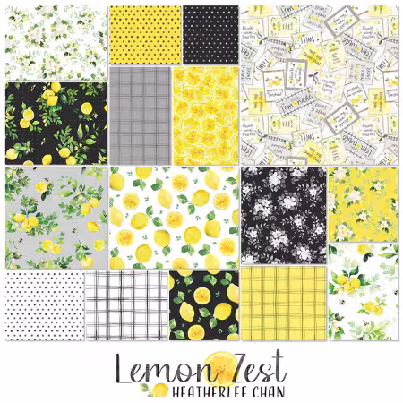 10in Squares Lemon Zest, 42pcs, 4 bundles/pack