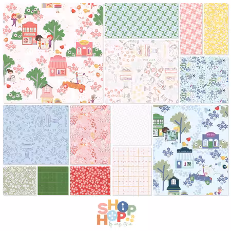 10in Squares Shop Hop, 42pcs, 4 bundles/pack