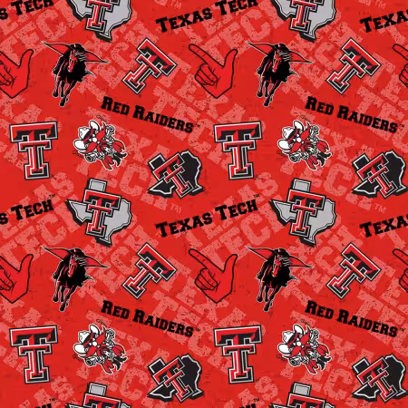 NCAA-Texas Tech Red Raiders Tone on Tone Cotton