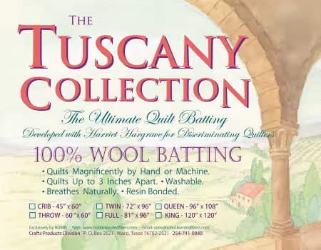Batting Tuscany 100% Washable Wool 60in x 60in Throw