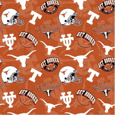 NCAA Texas Tone on Tone Cotton
