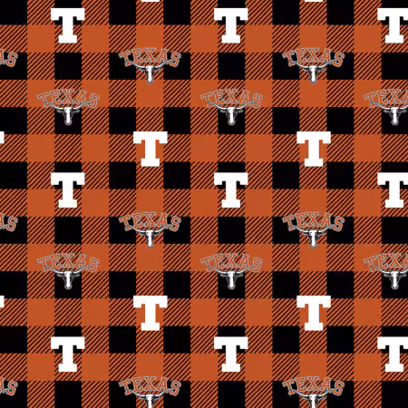 NCAA Texas Buffalo Plaid Fleece