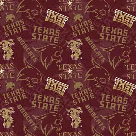 NCAA-Texas State Tone on Tone cotton