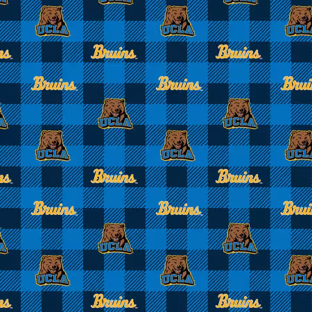 NCAA-UCLA Bruins Buffalo Plaid Fleece