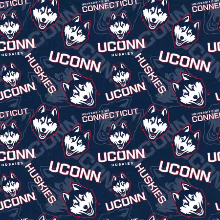 NCAA-Connecticut Huskies Tone on Tone Cotton