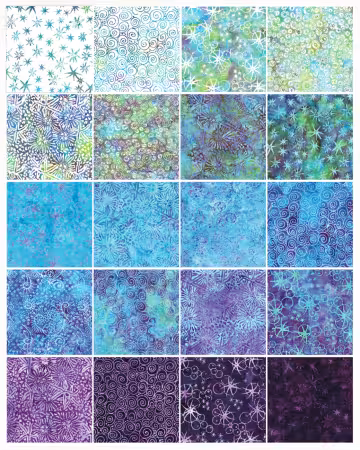 10in Squares Under the Sea 42pcs