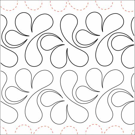 Tear Away Paper 4.25in Splish Splash package of four 48in sheets