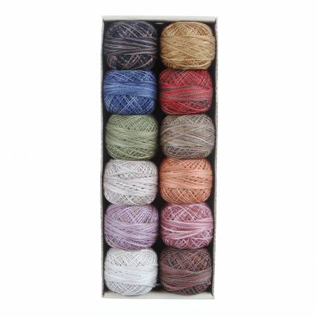 Valdani Variegated Pearl Cotton Ball Sz12 109yd Vintage Hues Collection