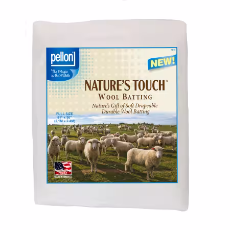 Pellon Natures Touch Wool Batting Full-Sized 81in x 96in