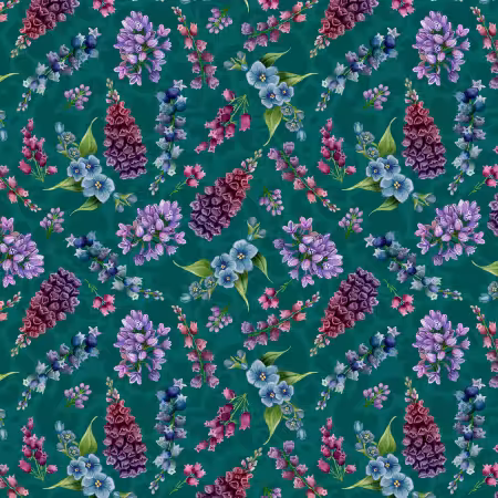 Teal Wild Garden