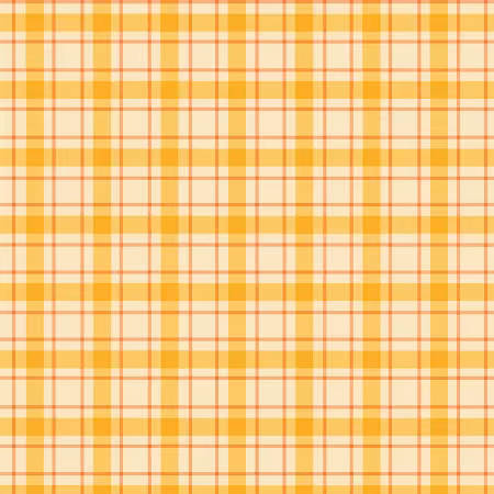 Plaid Cream/Orange