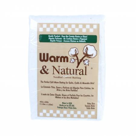 Batting Warm & Natural Cotton 45in x 60in