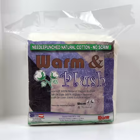 Warm & Plush Queen Size 6oz Batting