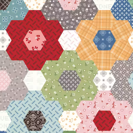 Calico 108in Wideback Grandma's Flower Garden Multi