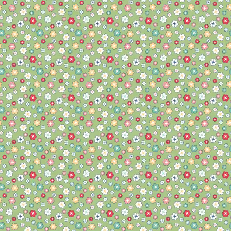 Vintage Happy 2 Blossom Green 108in Wideback