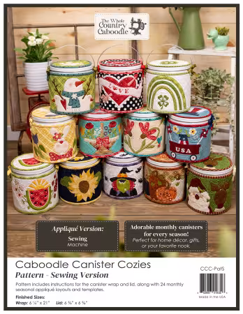 Caboodle Canister Cozies Pattern - Sewing Version