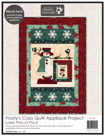 Frosty's Cozy Quilt Applique Project  Laser Precut Pack