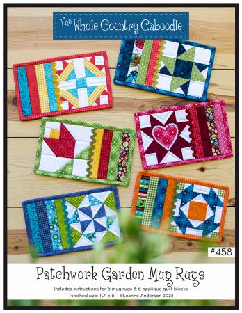 Patchwork Garden Mug Rugs Pattern