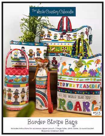 Border Stripe Bags