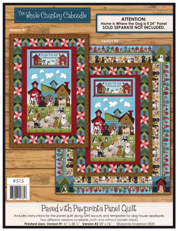 Paved with Pawprints Panel Quilt Pattern