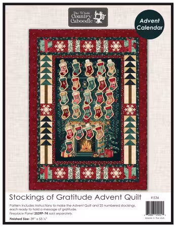 Stockings of Gratitude Advent Quilt Pattern
