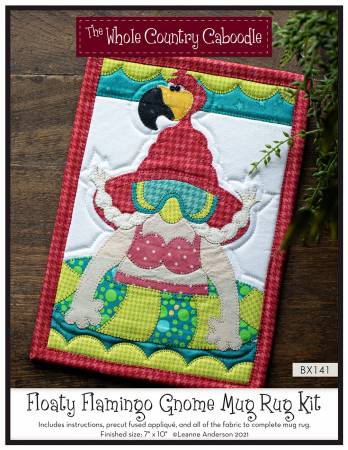 Floaty Flamingo Gnome Mug Rug Kit