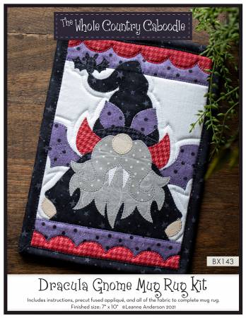 Dracula Gnome Mug Rug Kit