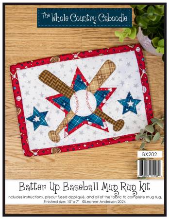 Batter Up Baseball Mug Rug Kit