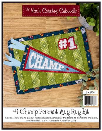 #1 Champ Pennant Mug Rug Kit