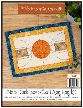 Slam Dunk Basketball Mug Rug Kit