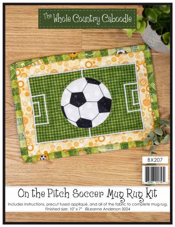 On the Pitch Soccer Mug Rug Kit