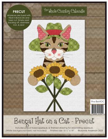 Bengal Hat on a Cat Precut Fused Applique Pack