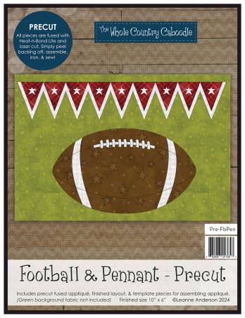 Football & Pennant Precut Fused Applique Pack