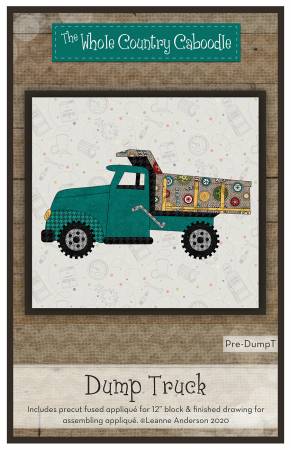 Dump Truck Precut Fused Applique Pack