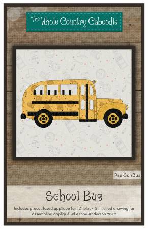 School Bus Precut Fused Applique Pack