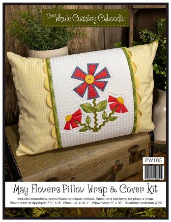 May Flowers Pillow Wrap & Cover Kit