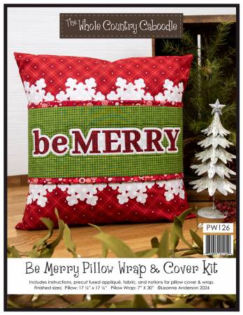 Be Merry Pillow Wrap & Cover Kit