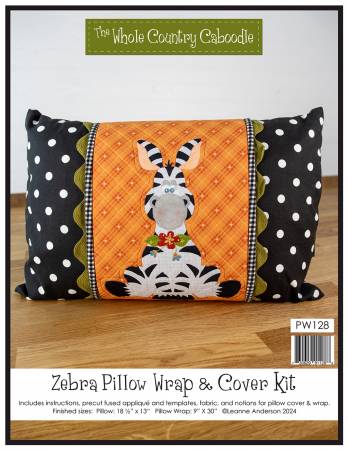 Zebra Pillow Wrap & Cover Kit