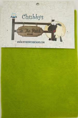 Chartreuse Wool Chubbys 16in Square Solid