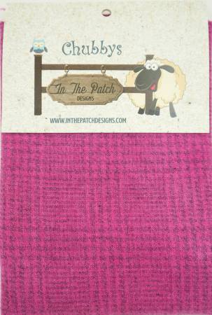 Prairie Pink Wool Chubbys 16in Square On Plaid