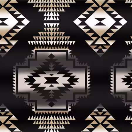 Black/Ivory Windrunner Anti-Pill Winter Fleece Print