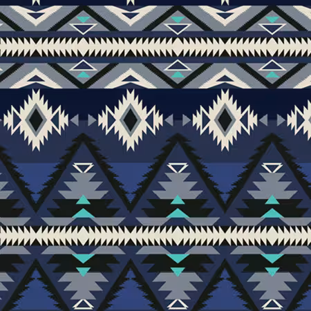Blue Raymi Anti-Pill Winter Fleece Print