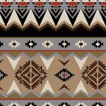 Tan Grey Huallpa Anti-Pill Winter Fleece Print