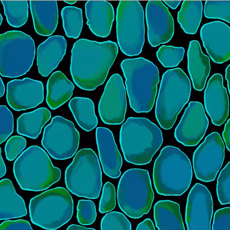 Peacock Geode Anti-Pill Winter Fleece Print