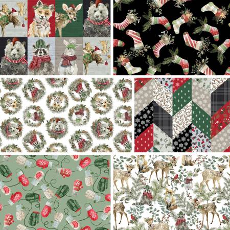 Assortment Whimsy Winter Woodland, 6pcs x 10yds