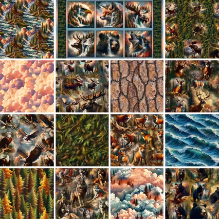 Assortment Wilderness Song, 15pcs x 10yds