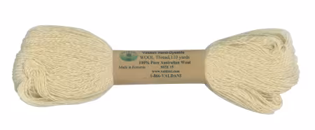 Wool Floss Natural 110yd Skein Size 15